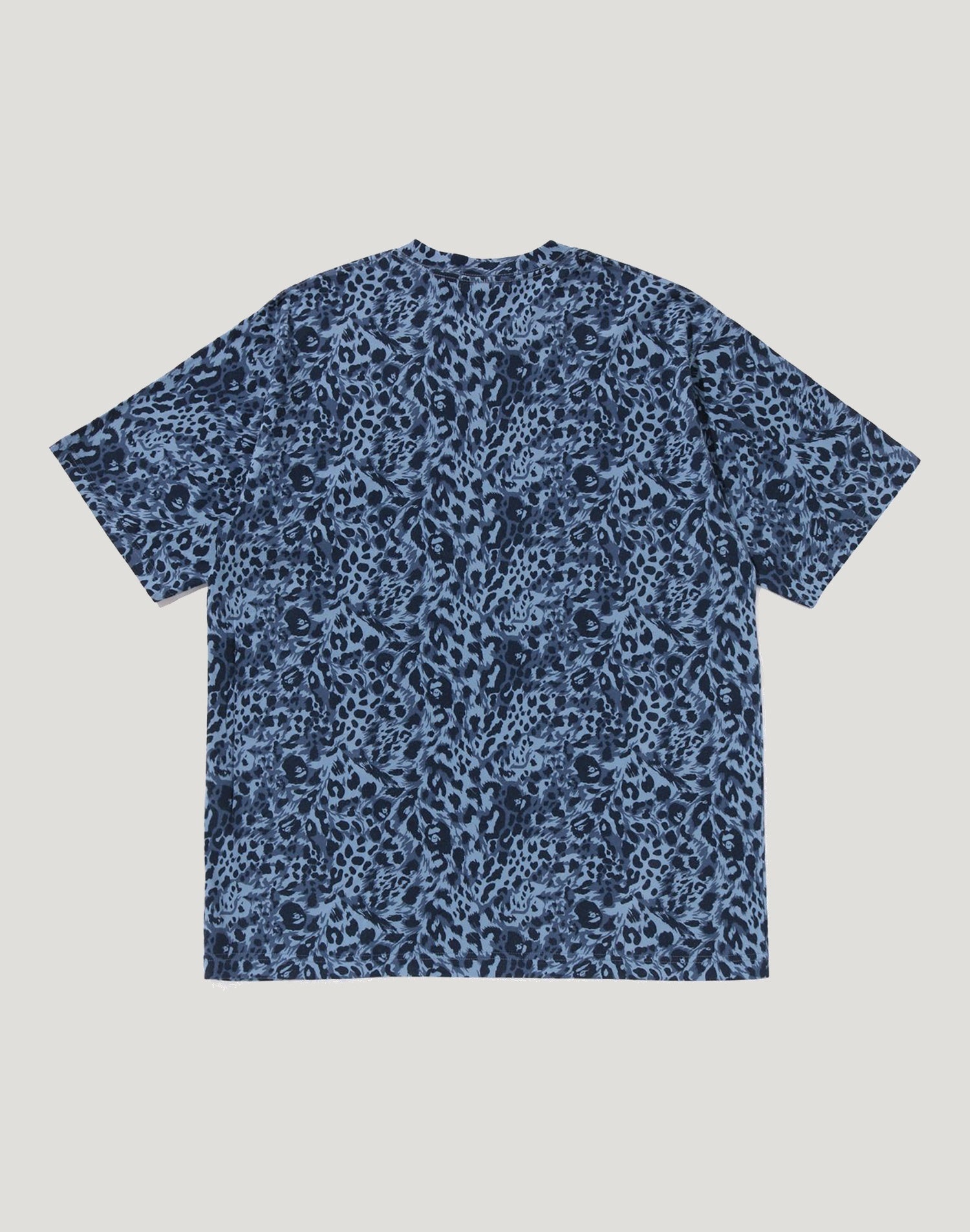 WILD LEOPARD PATTERN COLLEGE RELAXED FIT TEE MENS