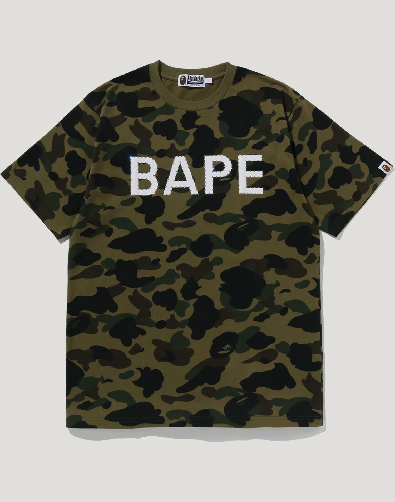 1ST CAMO BAPE RHINESTONE TEE MENS