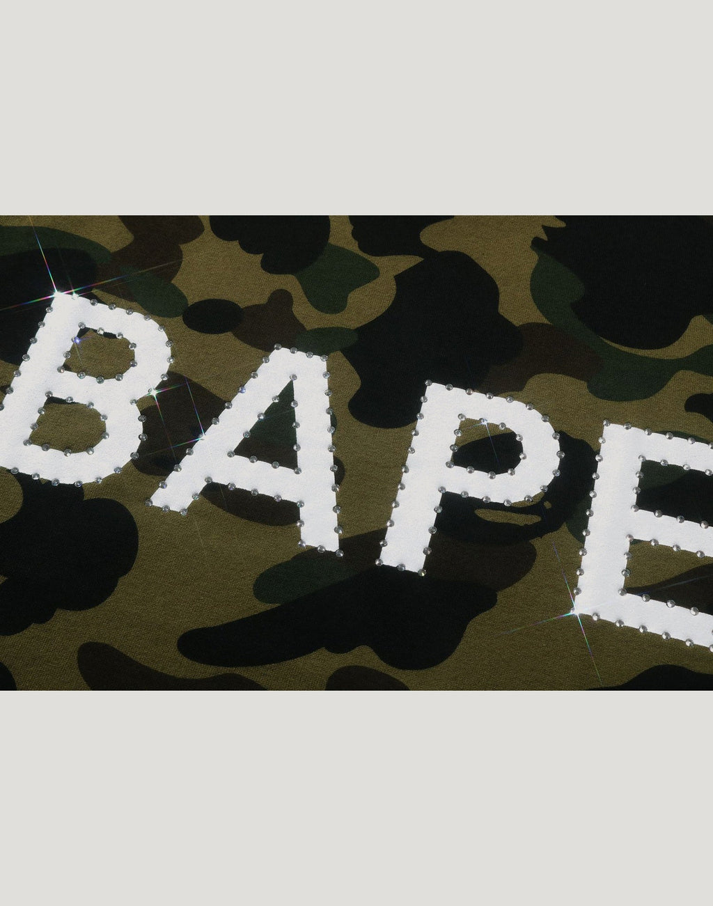 1ST CAMO BAPE RHINESTONE TEE MENS