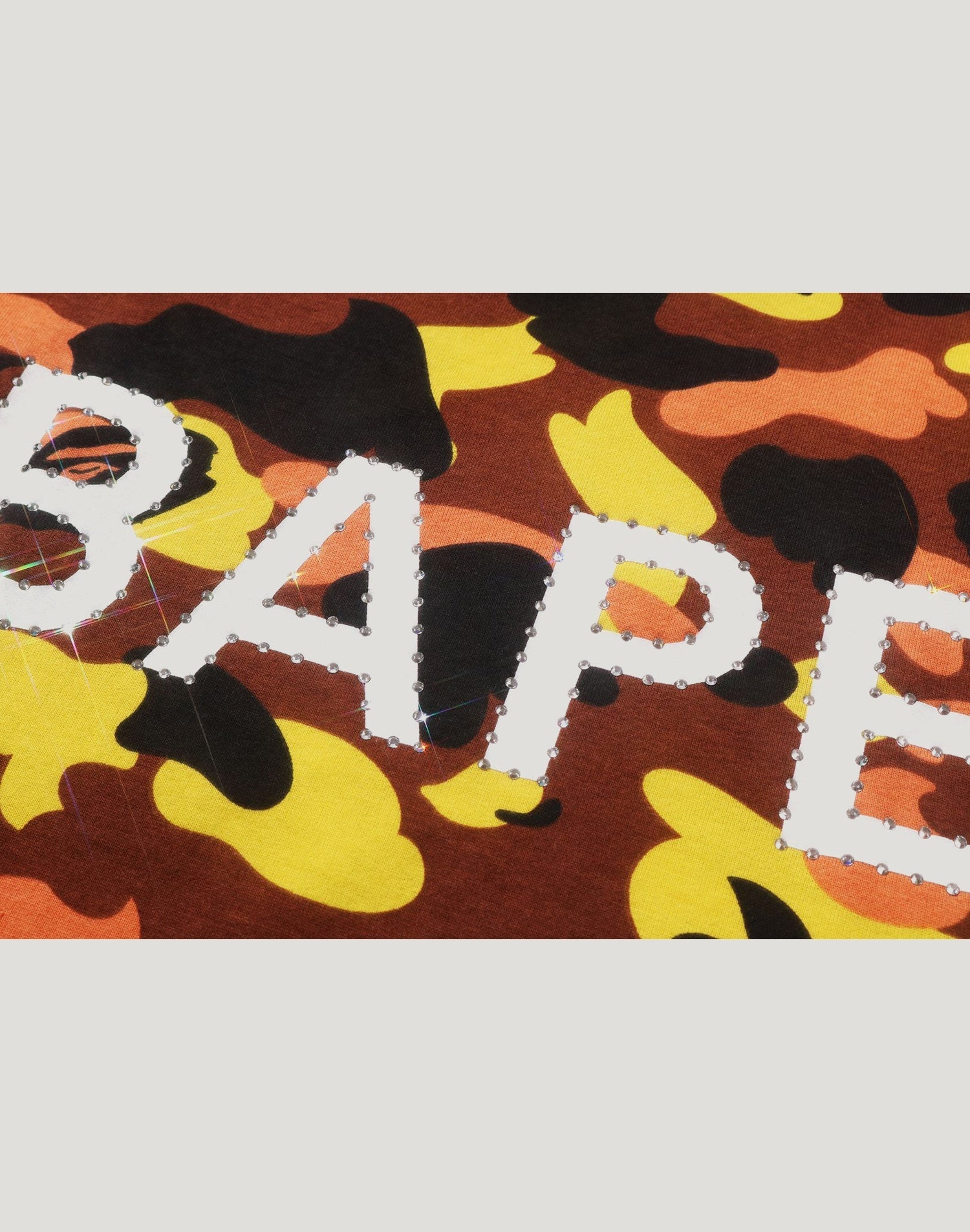 1ST CAMO BAPE RHINESTONE TEE MENS