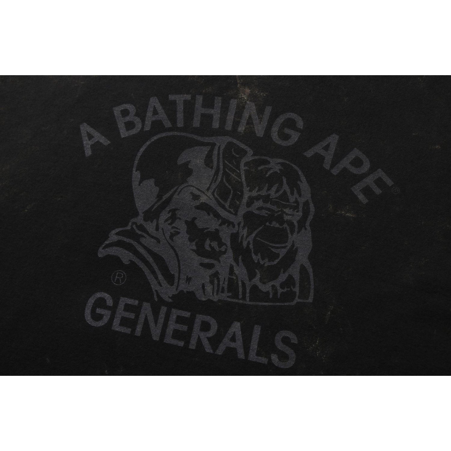 BAPE Uneven Dye Generals Relaxed Fit Tee Men | Authentic BAPE USA