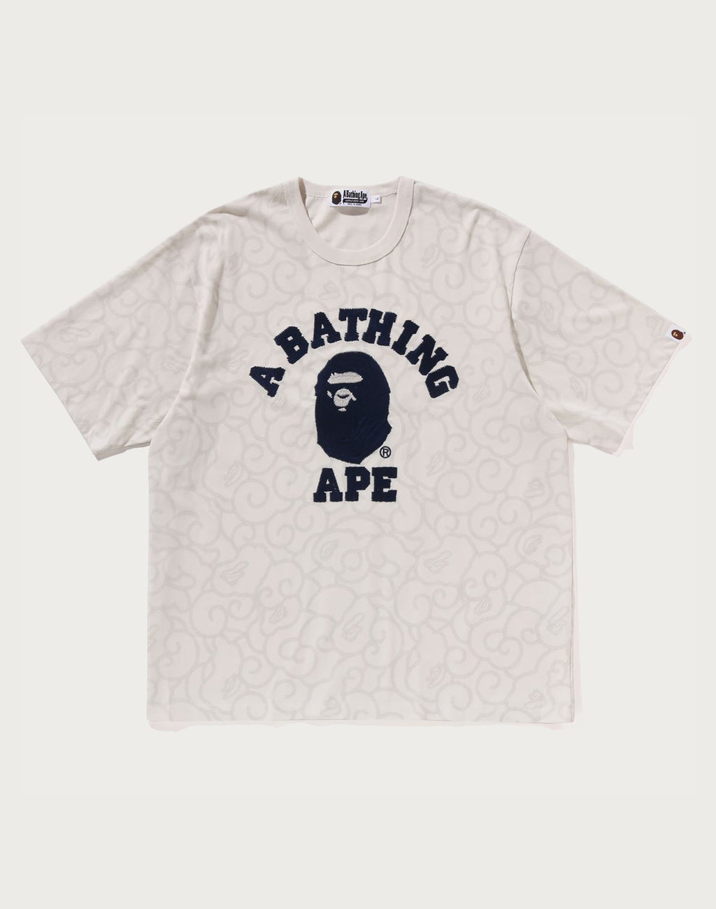 WASHED CLOUD CAMO COLLEGE RELAXED FIT TEE MENS