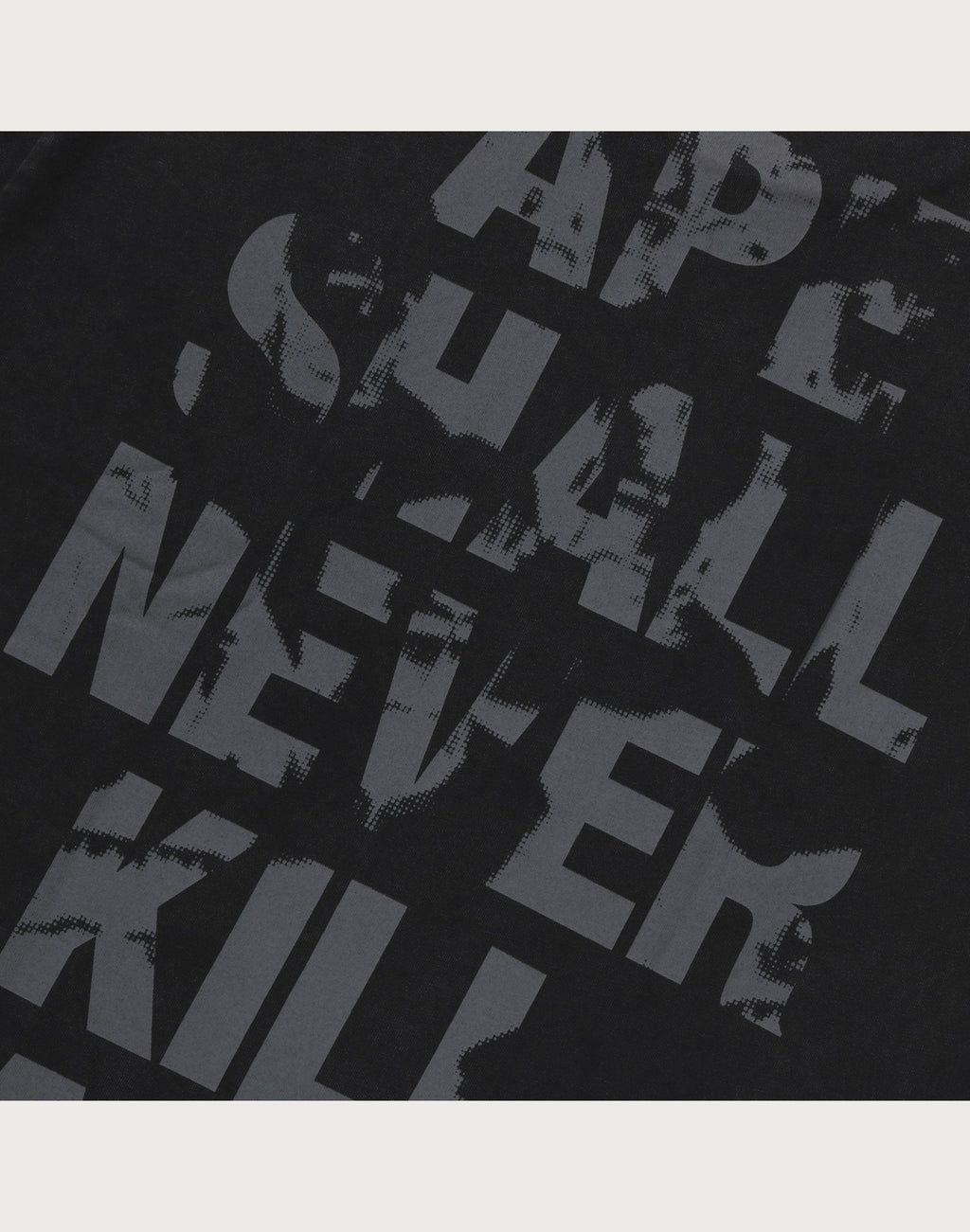 APE HEAD HEAVY WASHED RELAXED FIT TEE MENS