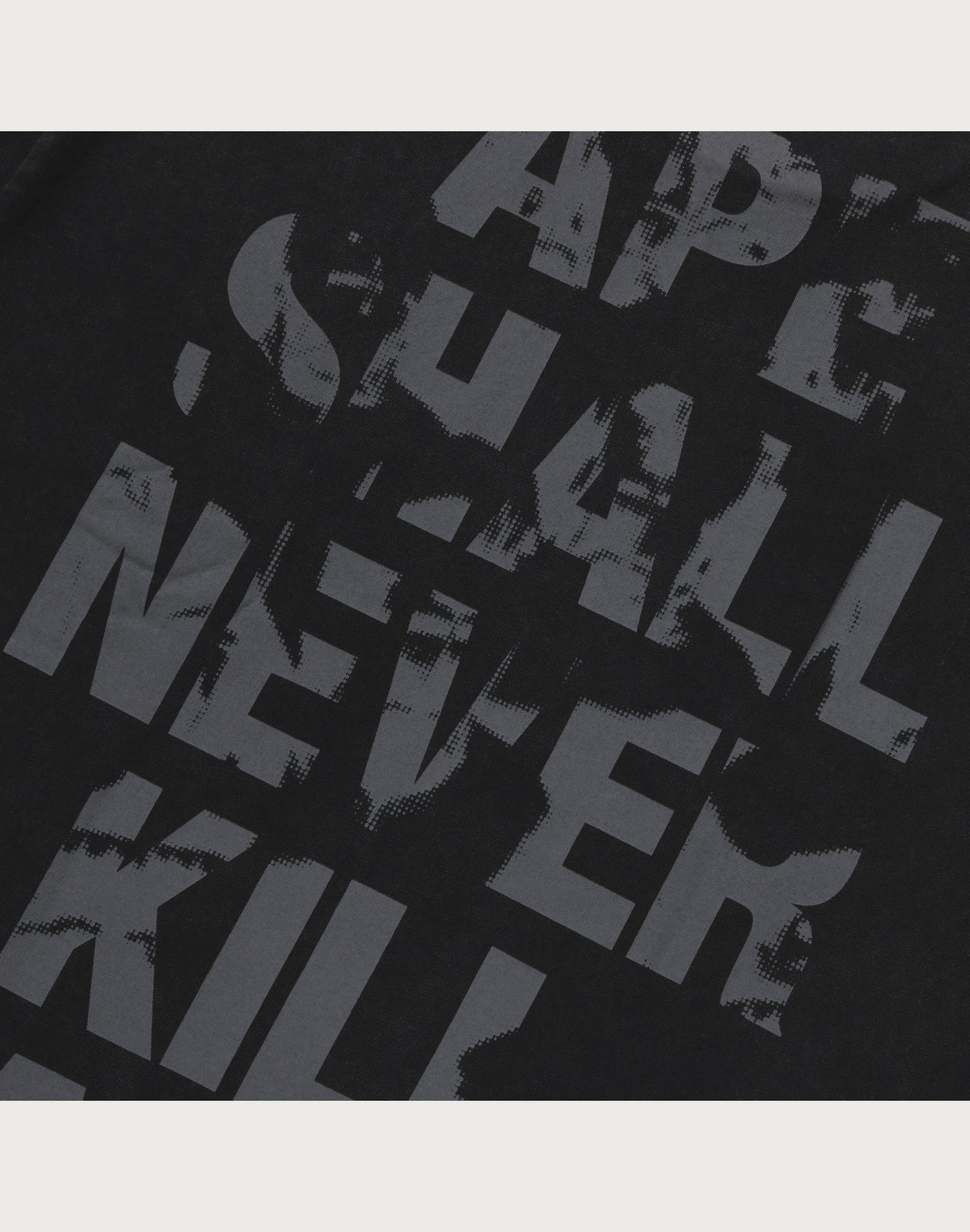 APE HEAD HEAVY WASHED RELAXED FIT TEE MENS