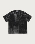 METALLIC COATED OVERALL PRINT RELAXED FIT TEE MENS