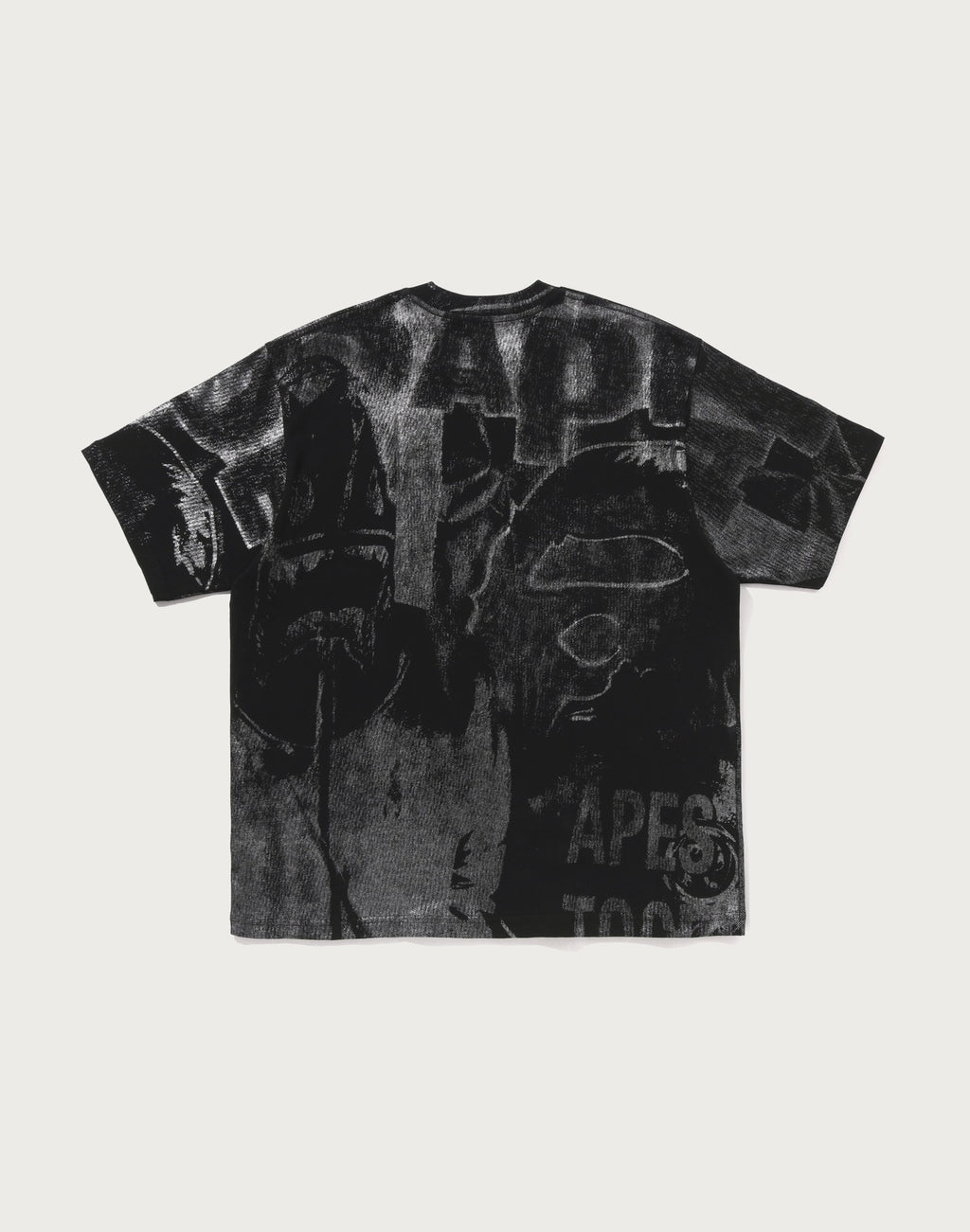 METALLIC COATED OVERALL PRINT RELAXED FIT TEE MENS