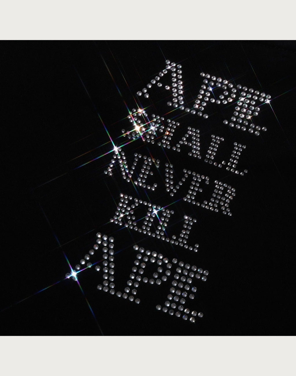 RHINESTONE BAPE LOGO RELAXED FIT TEE MENS