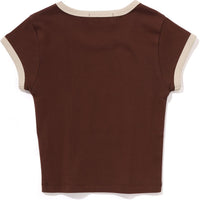 COLLEGE CROPPED TRIM TEE LADIES