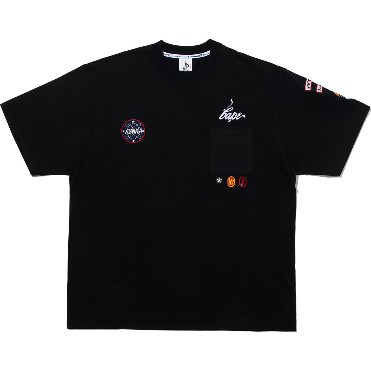 BAPE BY KAZUKI KURAISHI MULTI PATCH MILITARY TEE MENS