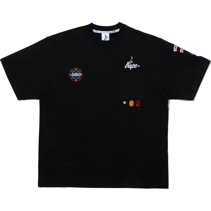 BAPE BY KAZUKI KURAISHI MULTI PATCH MILITARY TEE MENS