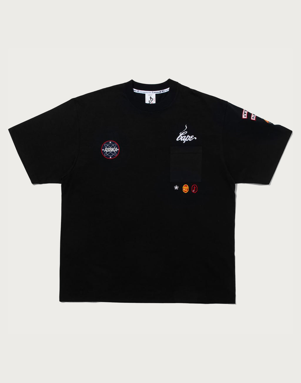 BAPE BY KAZUKI KURAISHI MULTI PATCH MILITARY TEE MENS