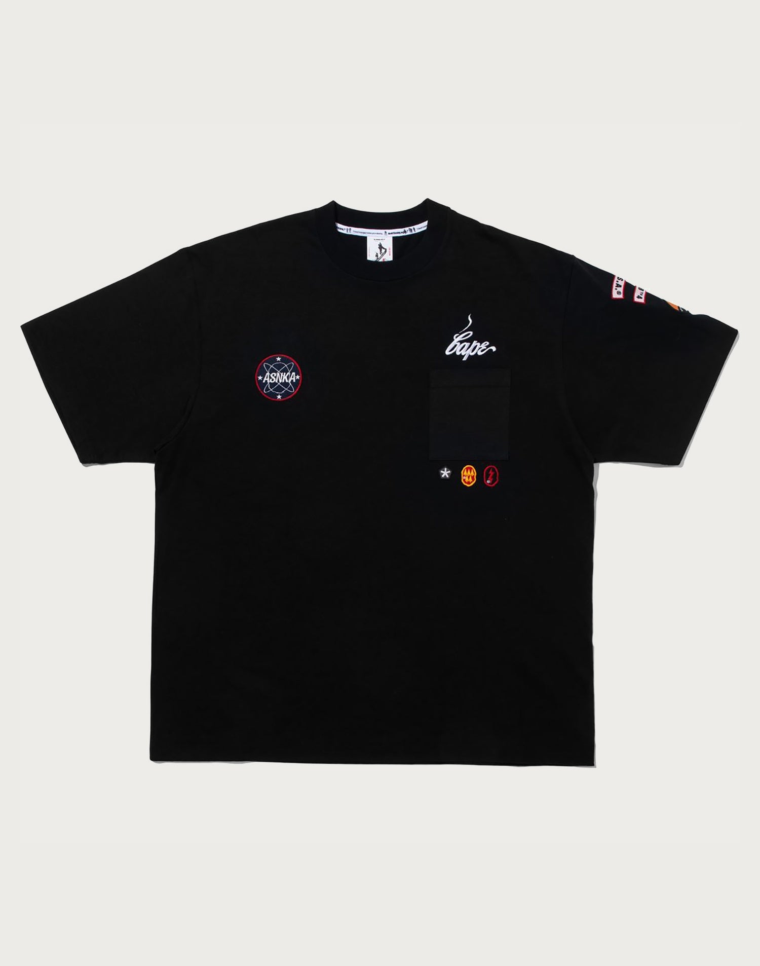 BAPE BY KAZUKI KURAISHI MULTI PATCH MILITARY TEE MENS