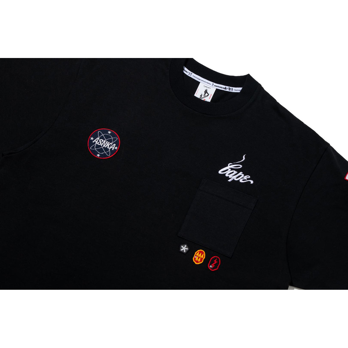 BAPE BY KAZUKI KURAISHI MULTI PATCH MILITARY TEE MENS