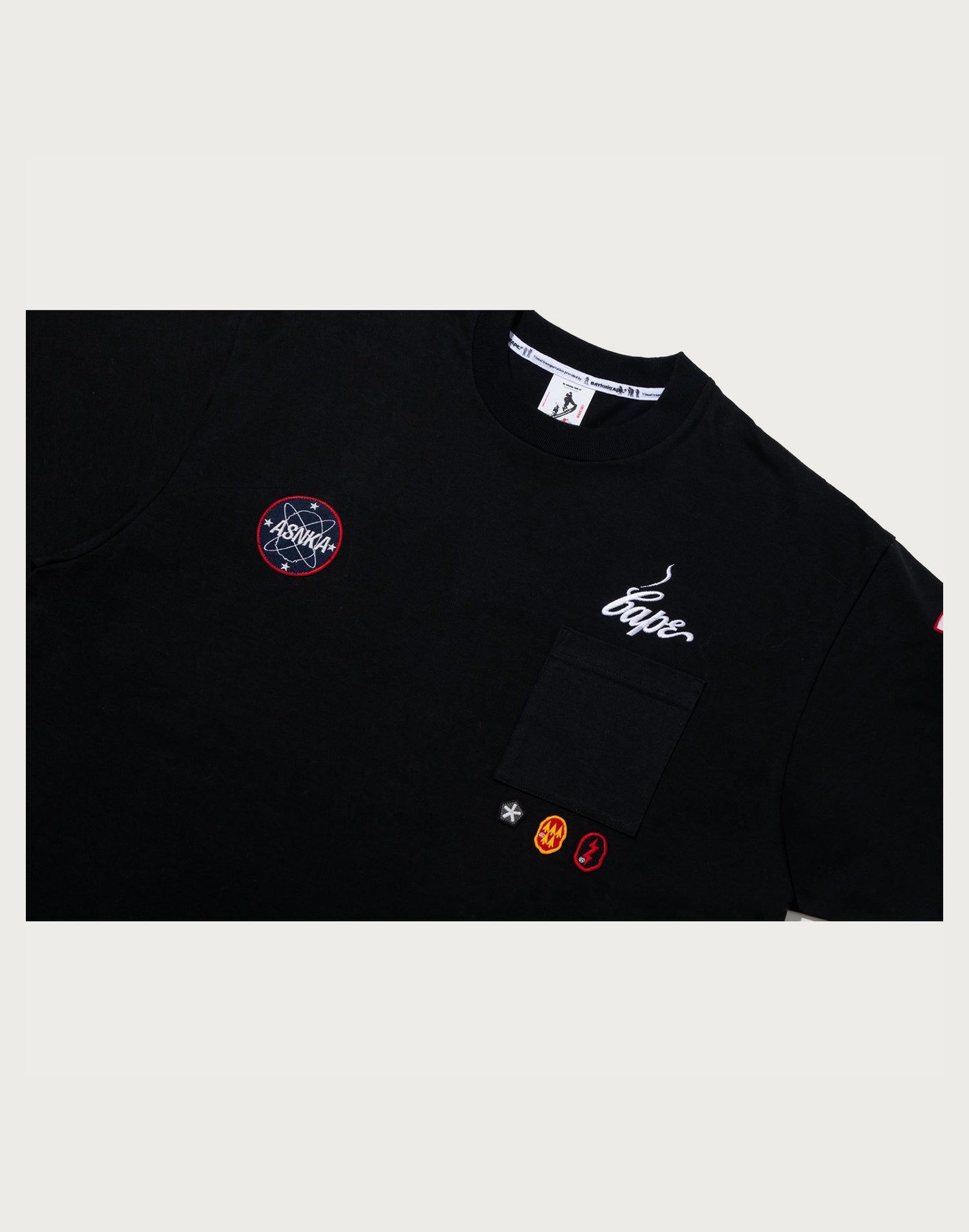 BAPE BY KAZUKI KURAISHI MULTI PATCH MILITARY TEE MENS