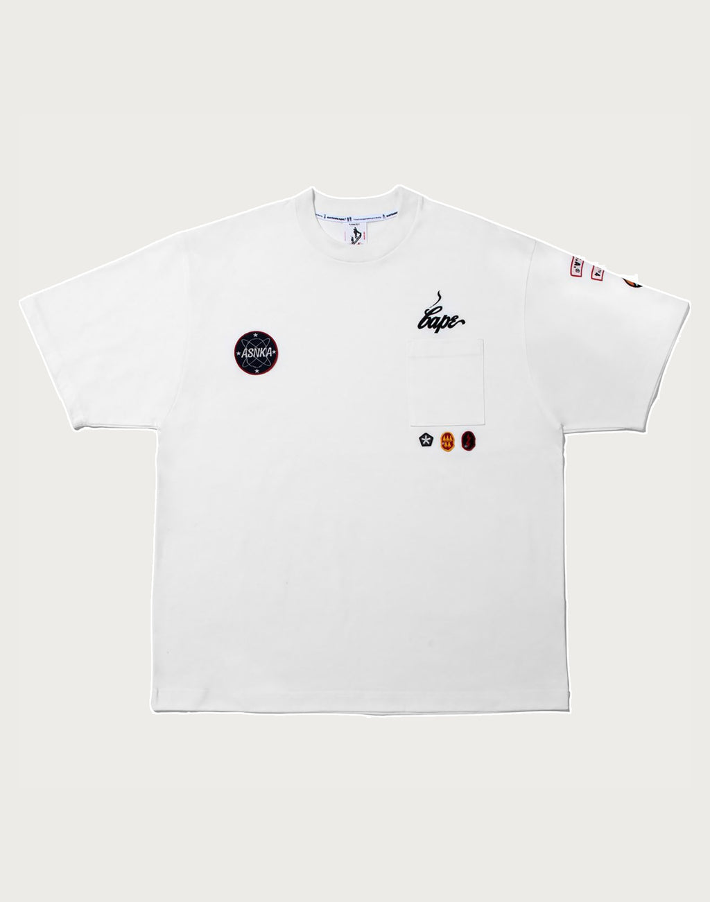 BAPE BY KAZUKI KURAISHI MULTI PATCH MILITARY TEE MENS