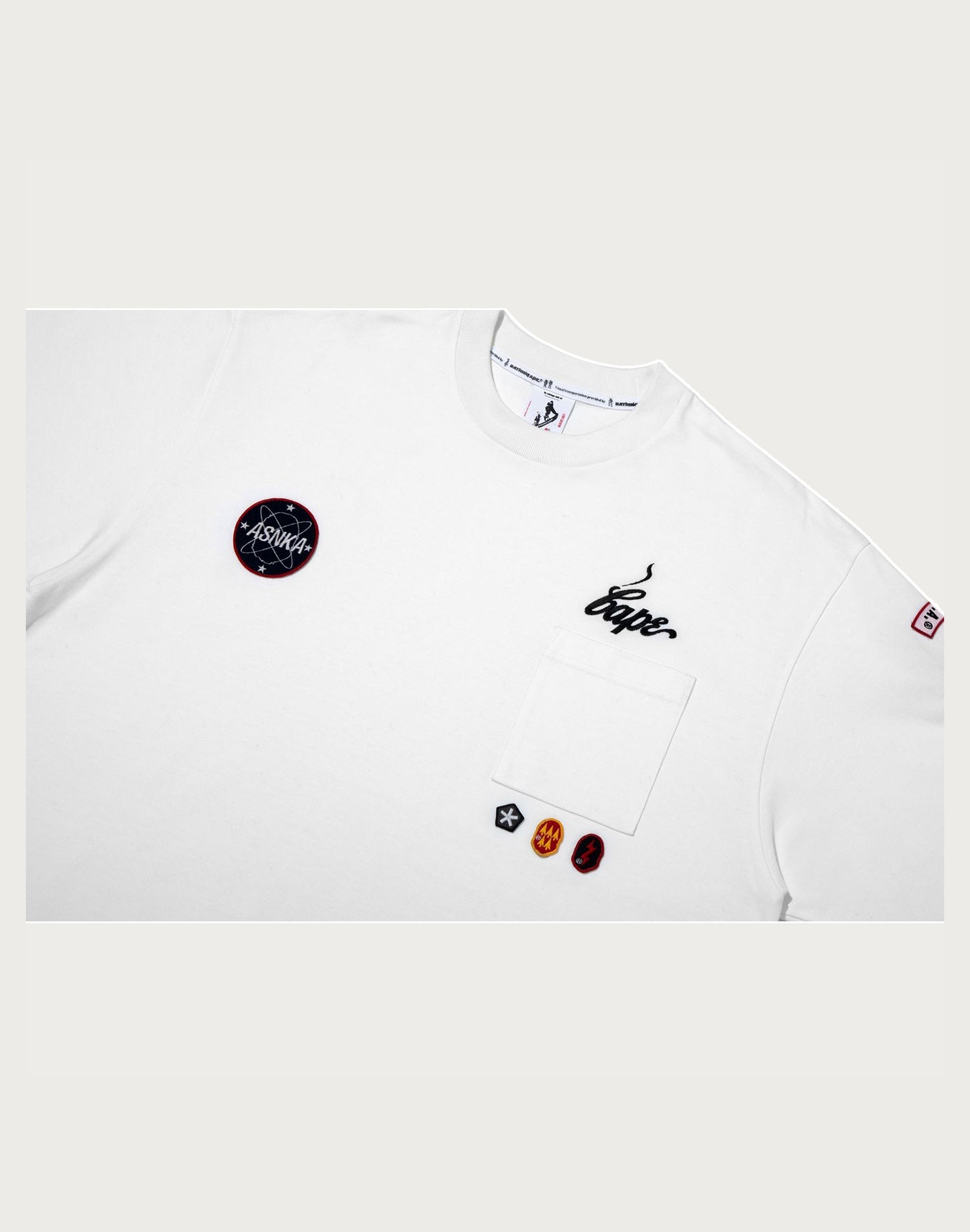 BAPE BY KAZUKI KURAISHI MULTI PATCH MILITARY TEE MENS