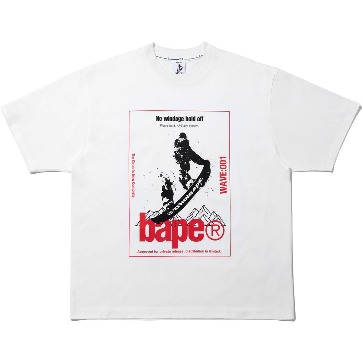 BAPE BY KAZUKI KURAISHI SKATE RELAXED FIT TEE MENS
