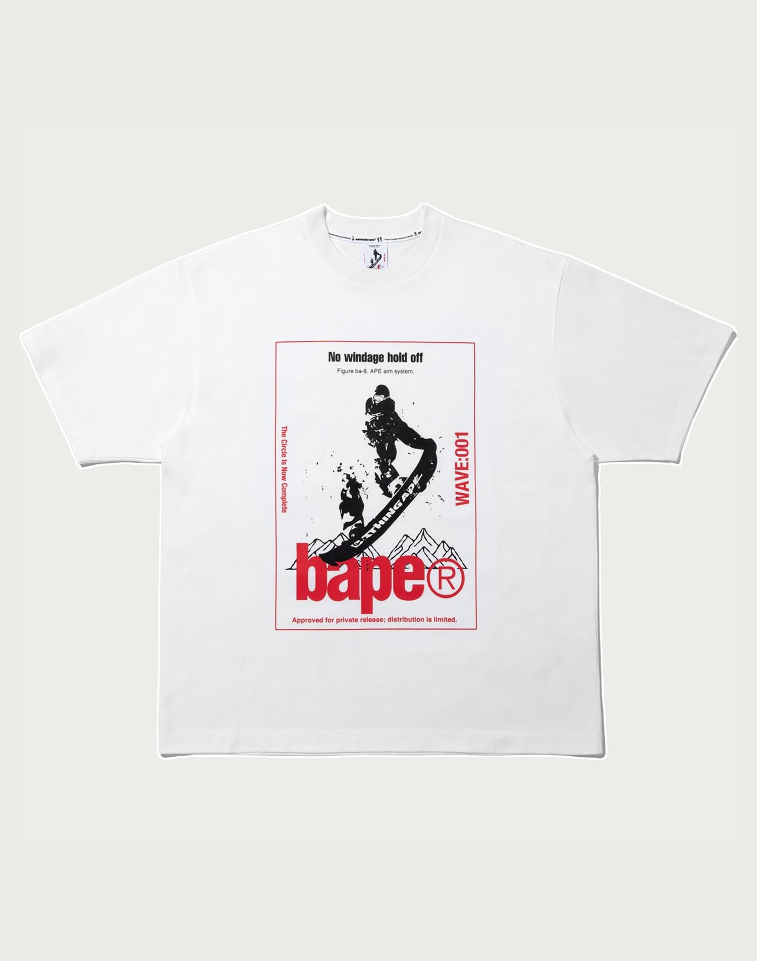 BAPE BY KAZUKI KURAISHI SKATE RELAXED FIT TEE MENS