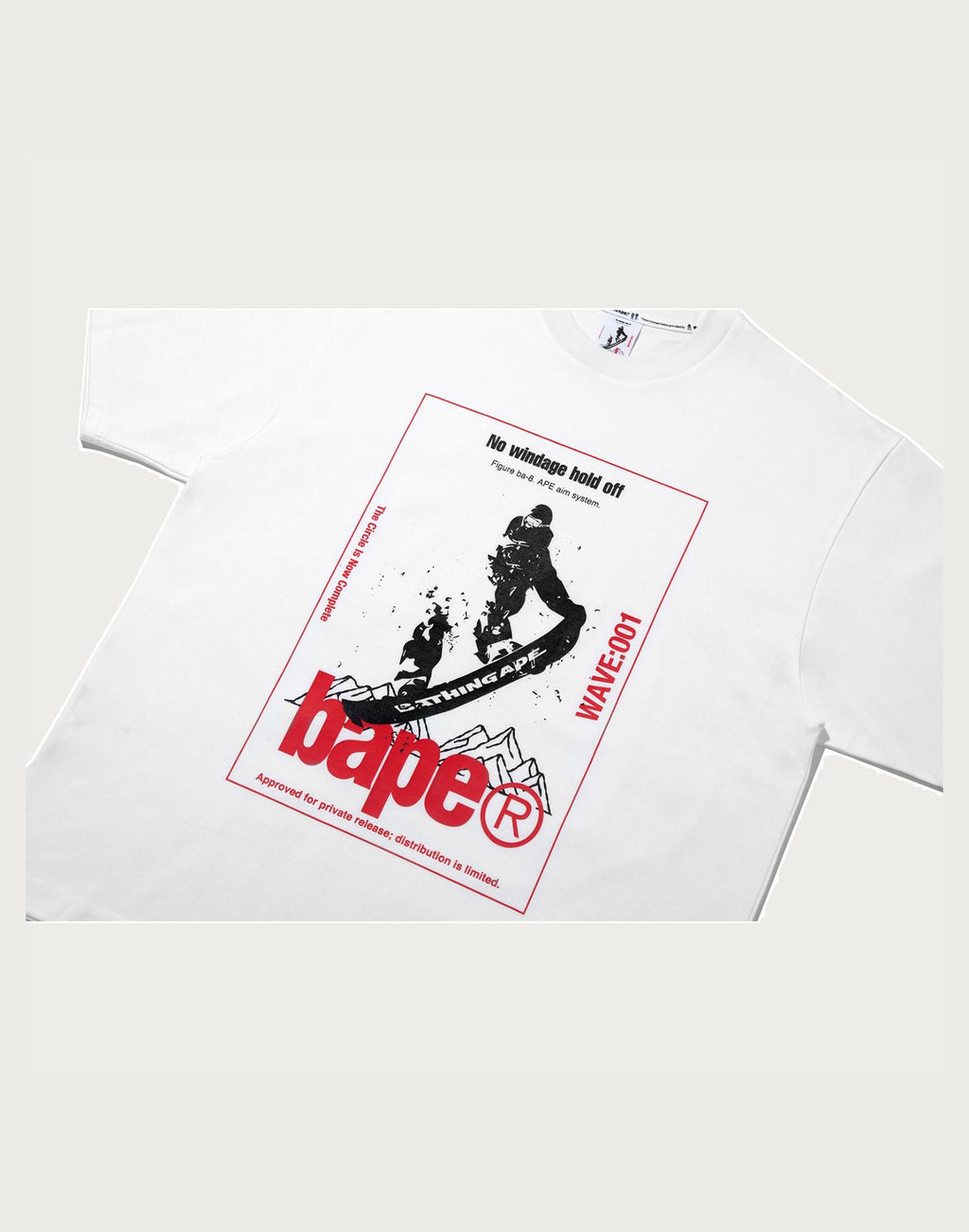 BAPE BY KAZUKI KURAISHI SKATE RELAXED FIT TEE MENS