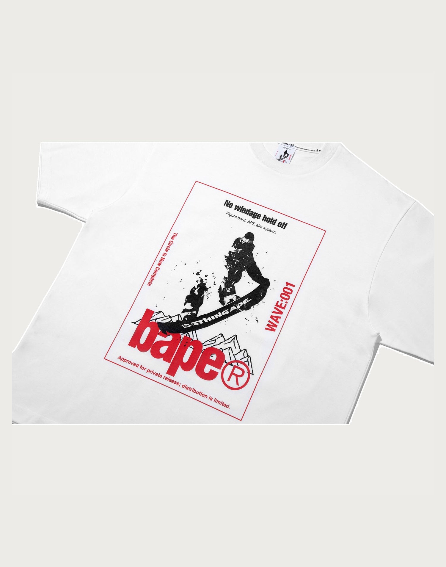 BAPE BY KAZUKI KURAISHI SKATE RELAXED FIT TEE MENS