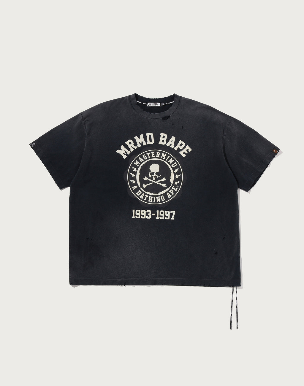 MM BAPE SKULL VINTAGE EFFECT RELAXED FIT TEE MENS