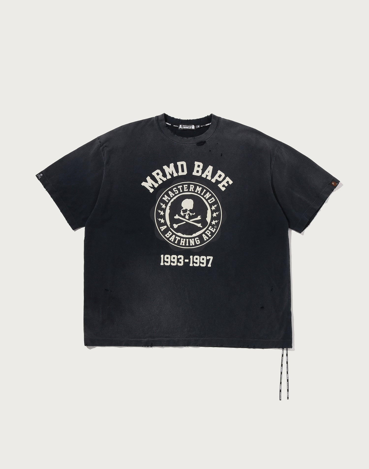 MM BAPE SKULL VINTAGE EFFECT RELAXED FIT TEE MENS