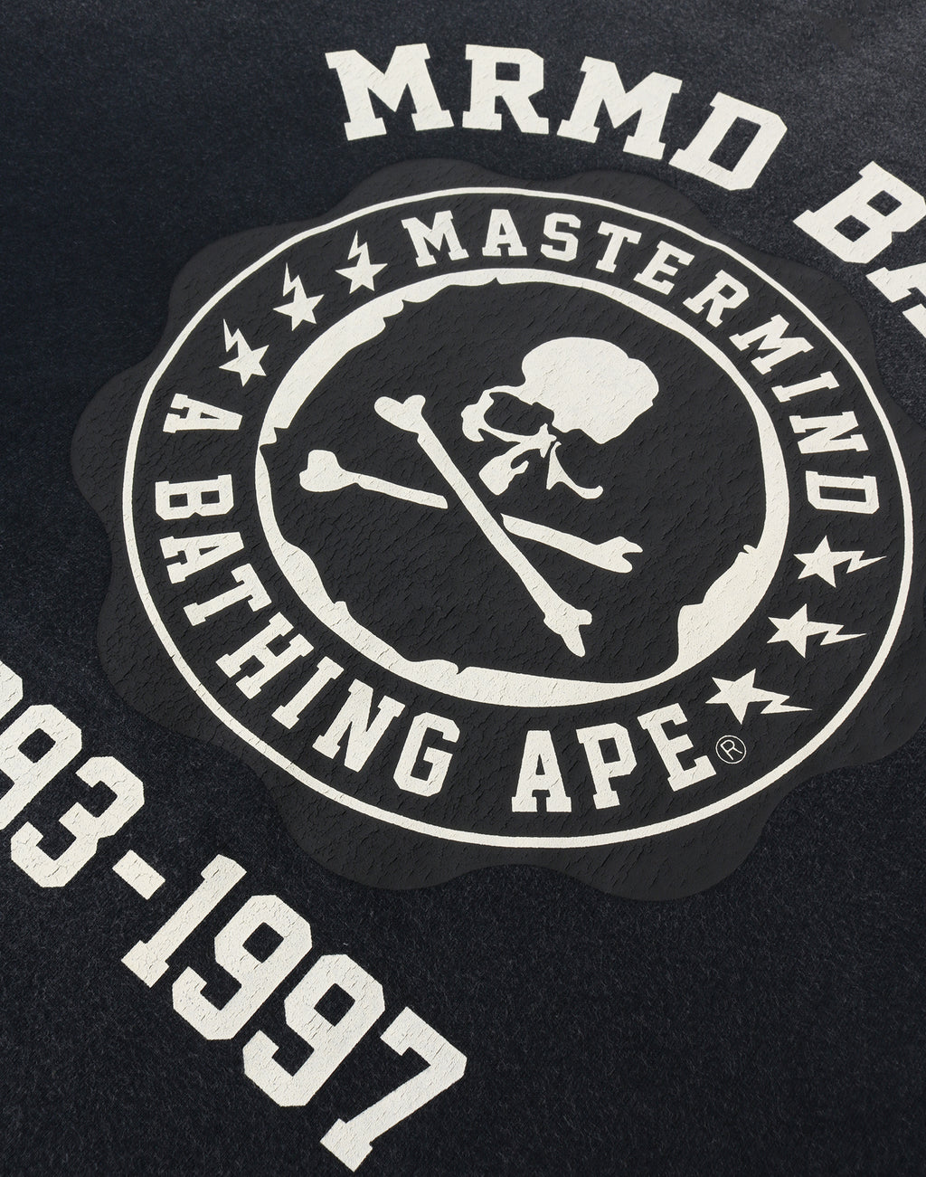 MM BAPE SKULL VINTAGE EFFECT RELAXED FIT TEE MENS