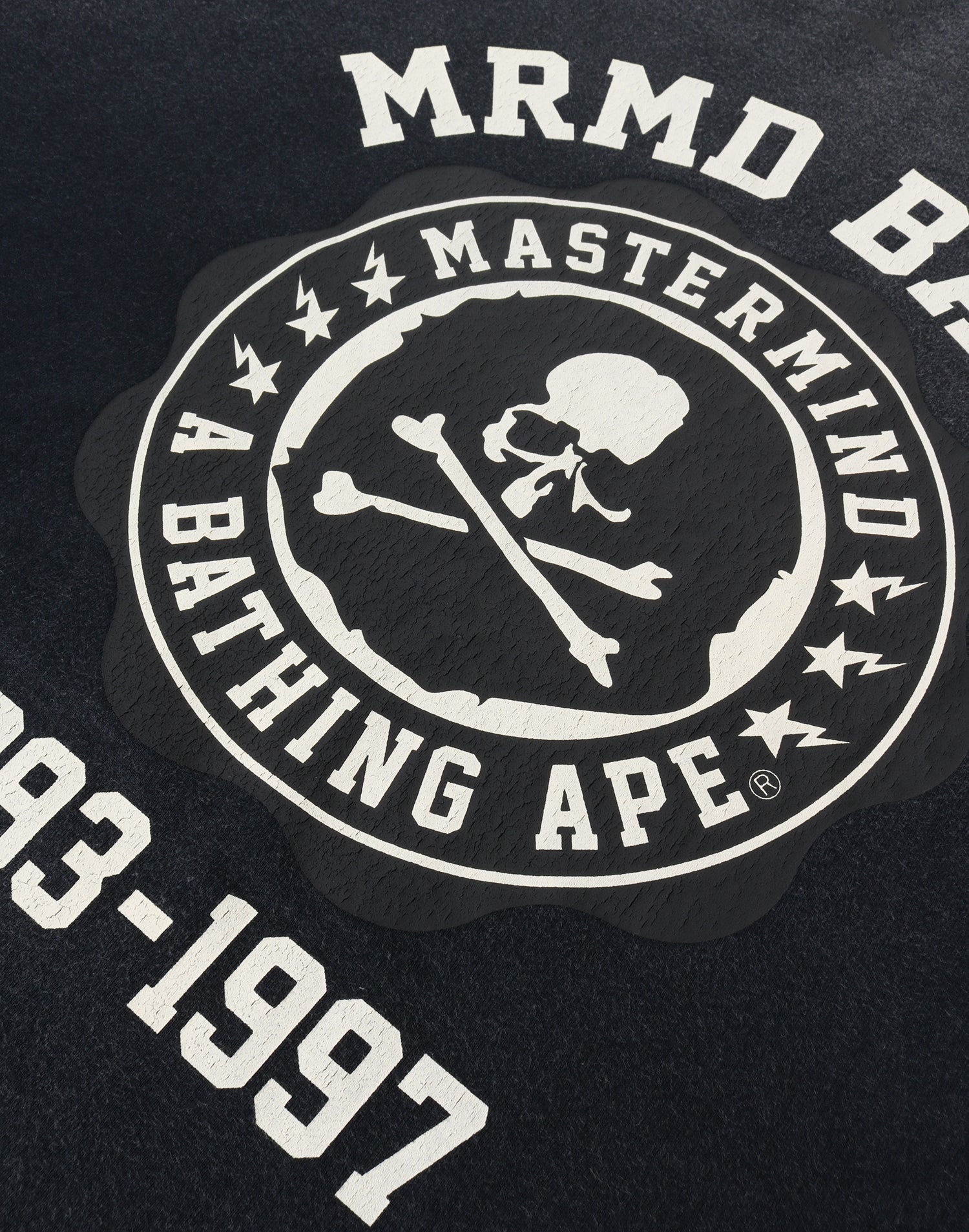 MM BAPE SKULL VINTAGE EFFECT RELAXED FIT TEE MENS