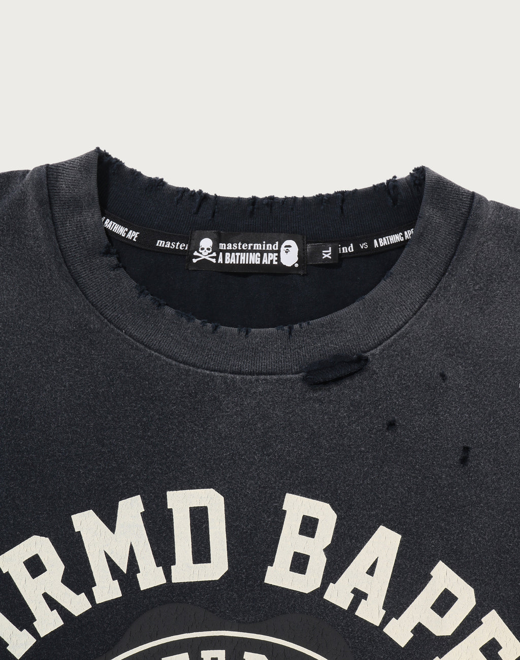 MM BAPE SKULL VINTAGE EFFECT RELAXED FIT TEE MENS