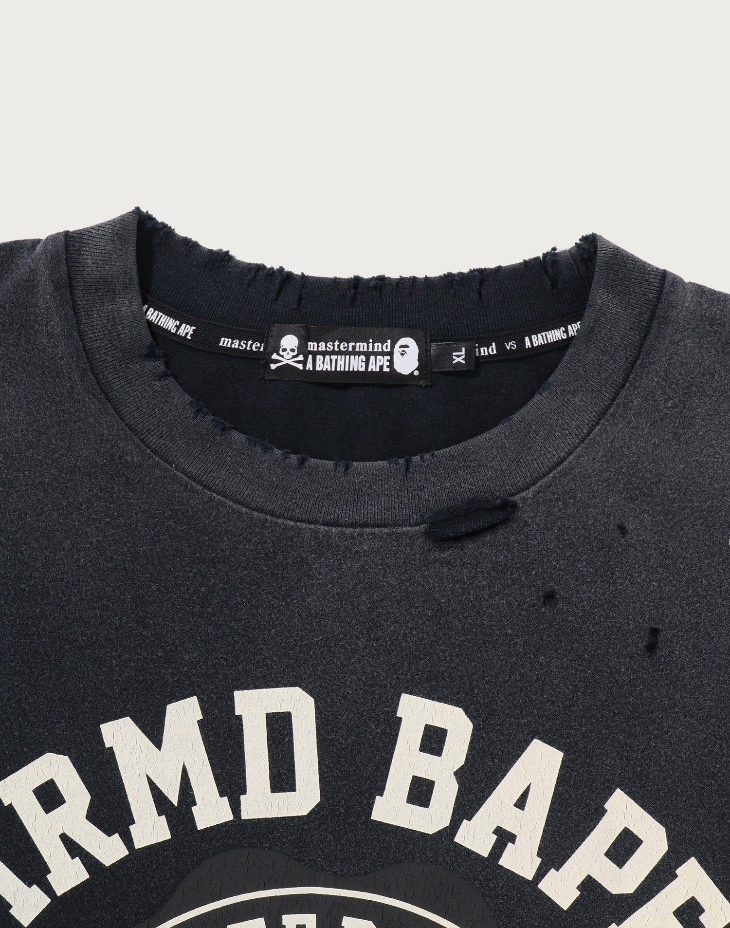 MM BAPE SKULL VINTAGE EFFECT RELAXED FIT TEE MENS