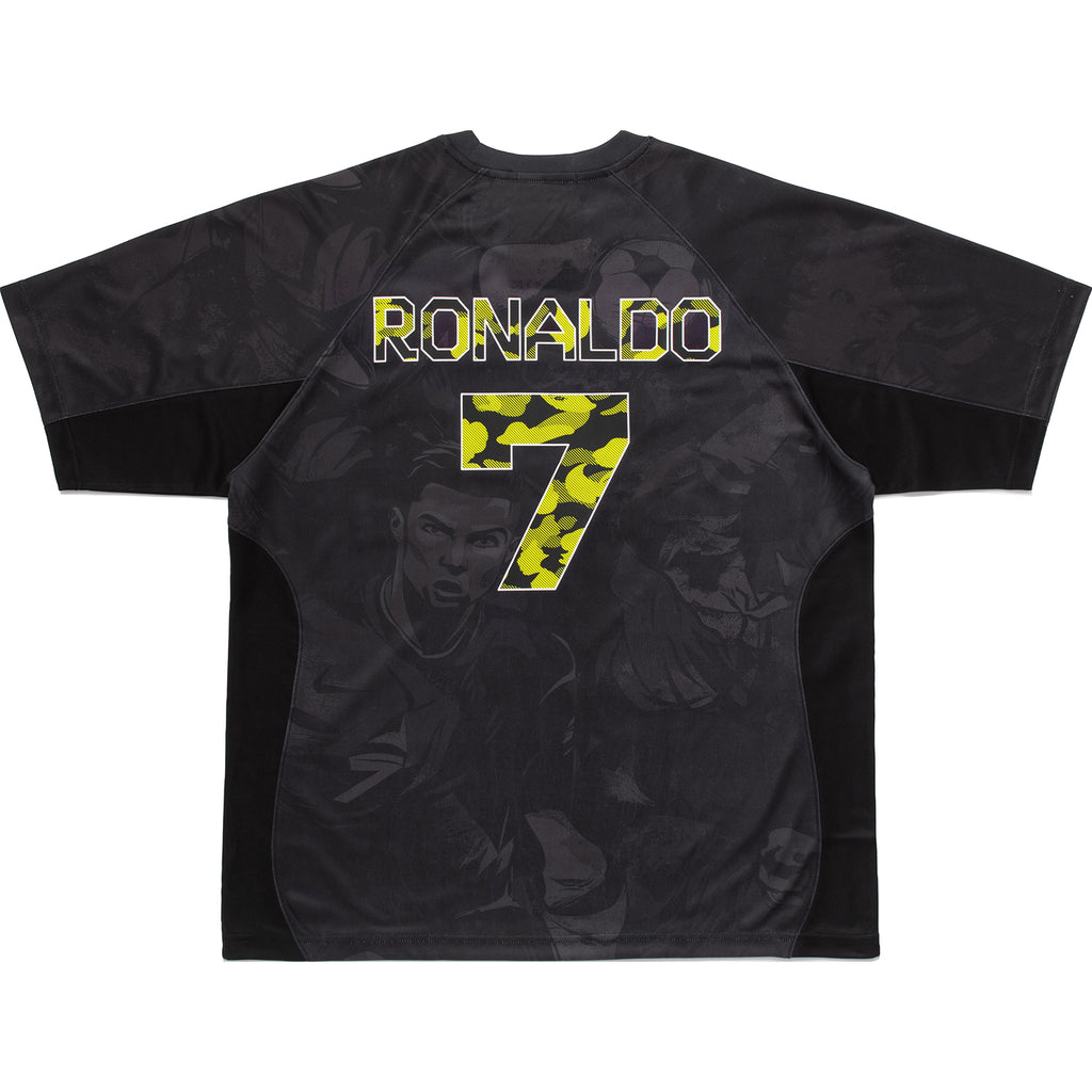 BAPE X CR7 LIFE ALL OVER PRINT MULTI LOGO RELAXED FIT JERSEY MENS