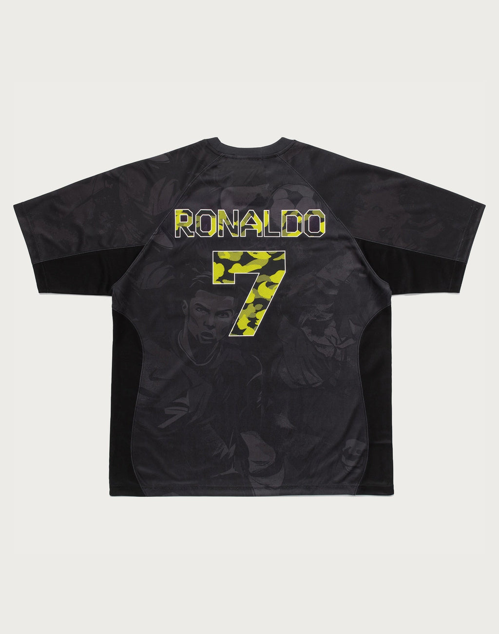 BAPE X CR7 LIFE ALL OVER PRINT MULTI LOGO RELAXED FIT JERSEY MENS