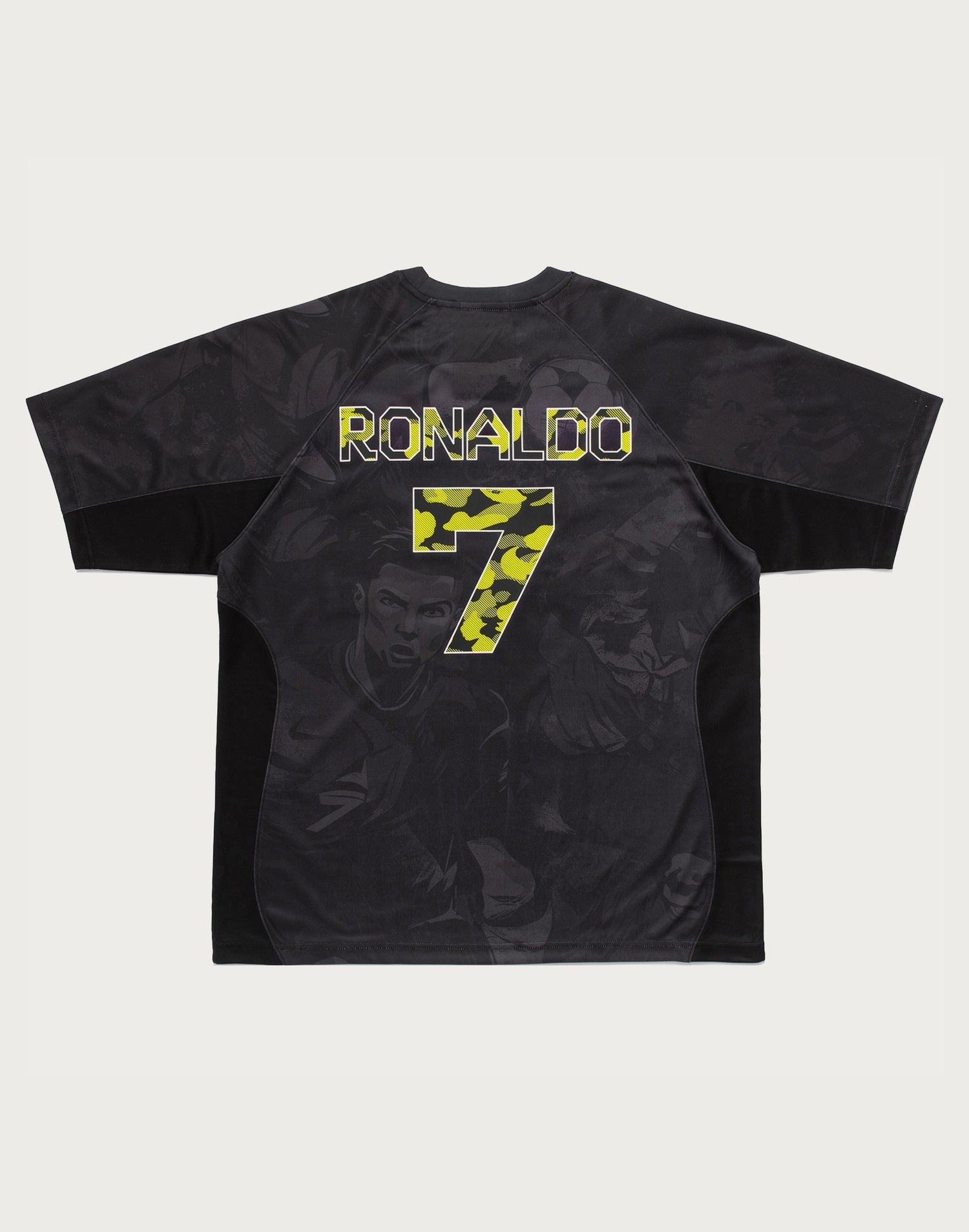 BAPE X CR7 LIFE ALL OVER PRINT MULTI LOGO RELAXED FIT JERSEY MENS