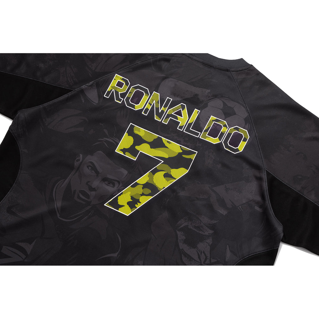 BAPE X CR7 LIFE ALL OVER PRINT MULTI LOGO RELAXED FIT JERSEY MENS