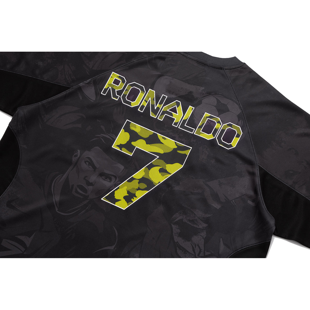 BAPE X CR7 LIFE ALL OVER PRINT MULTI LOGO RELAXED FIT JERSEY MENS