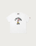 BAPE X DISNEY MINNIE MOUSE COLLEGE MINI TEE LADIES