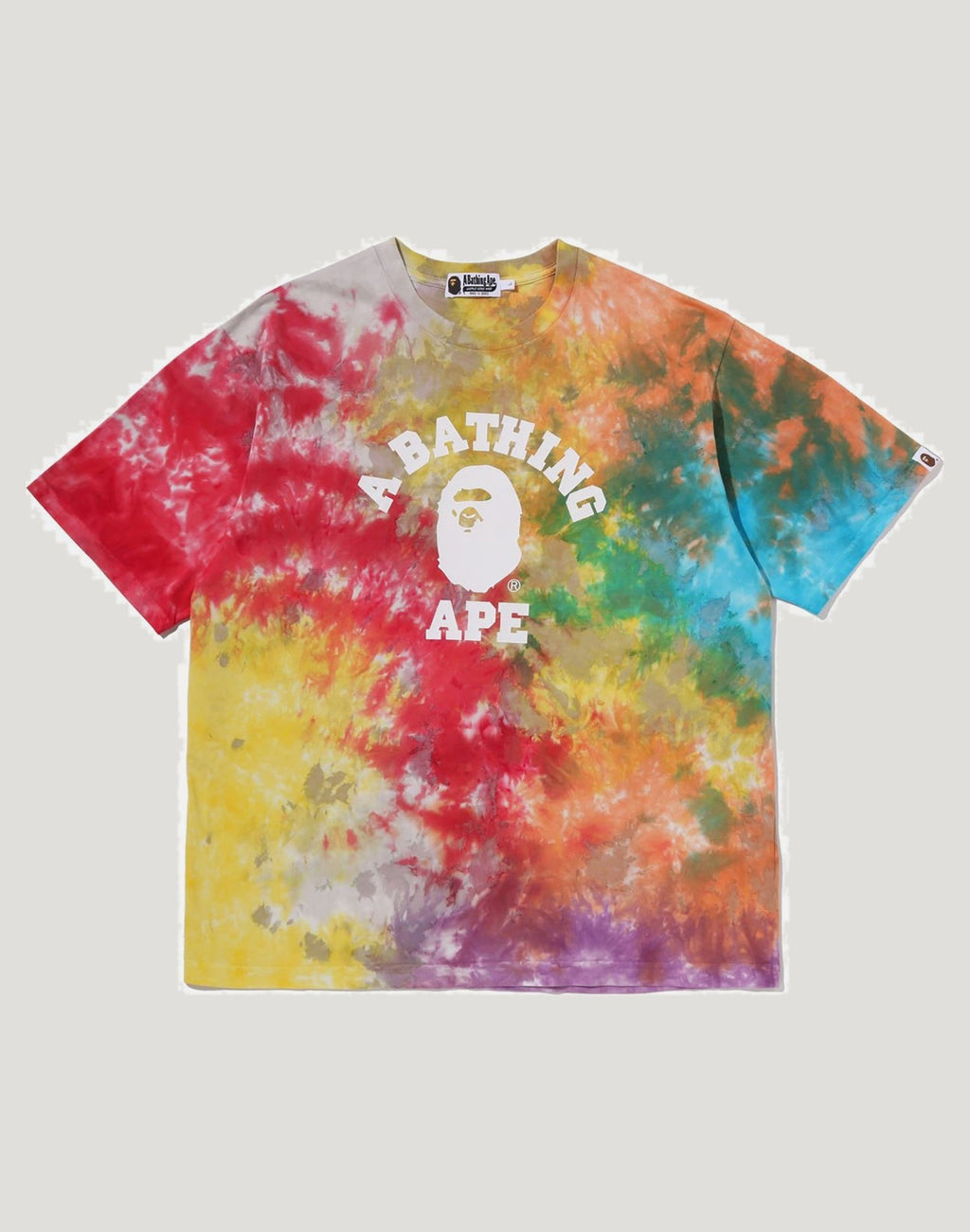 TIE DYE COLLEGE RELAXED FIT TEE MENS