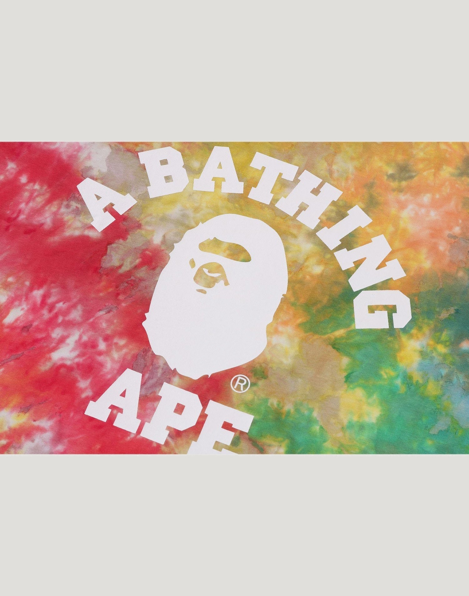 TIE DYE COLLEGE RELAXED FIT TEE MENS – us.bape.com