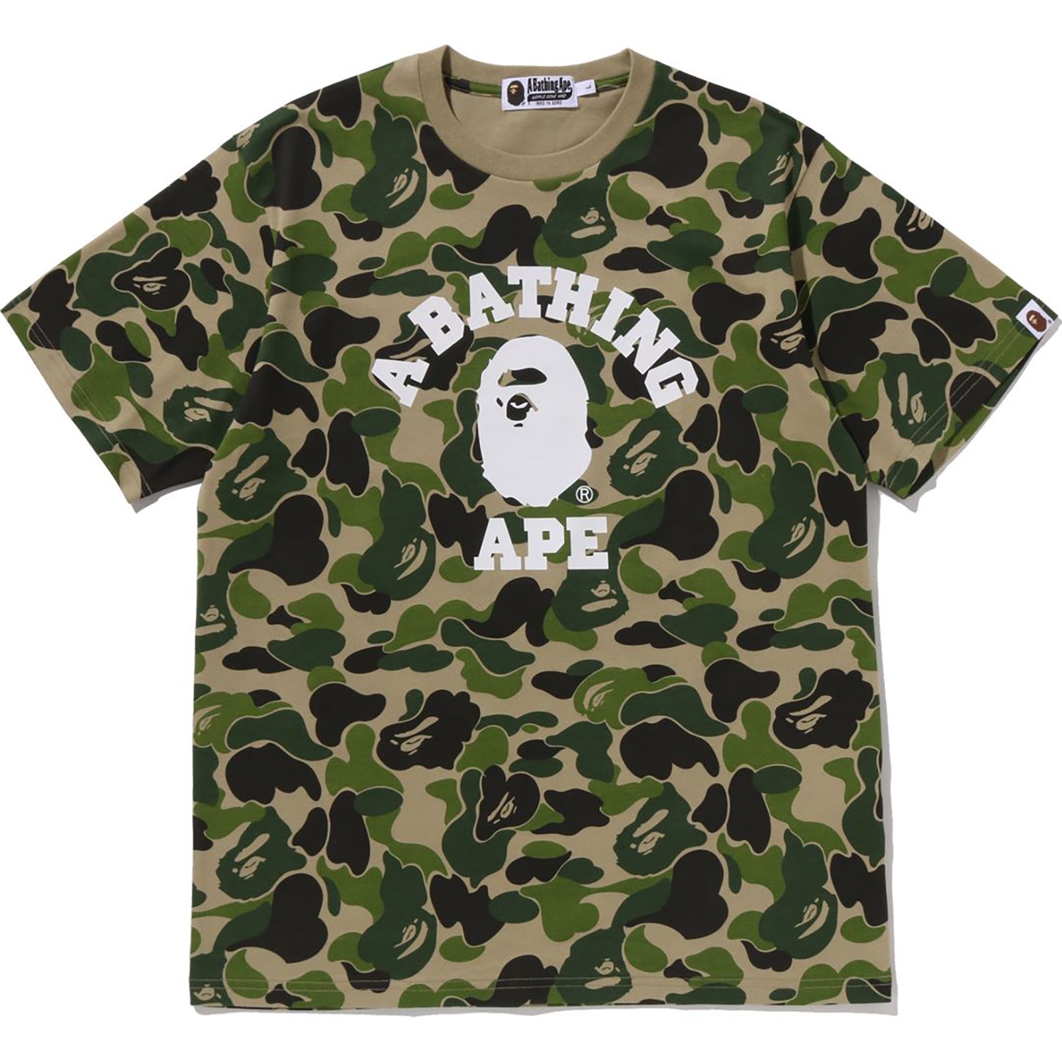 ABC CAMO COLLEGE TEE MENS – us.bape.com