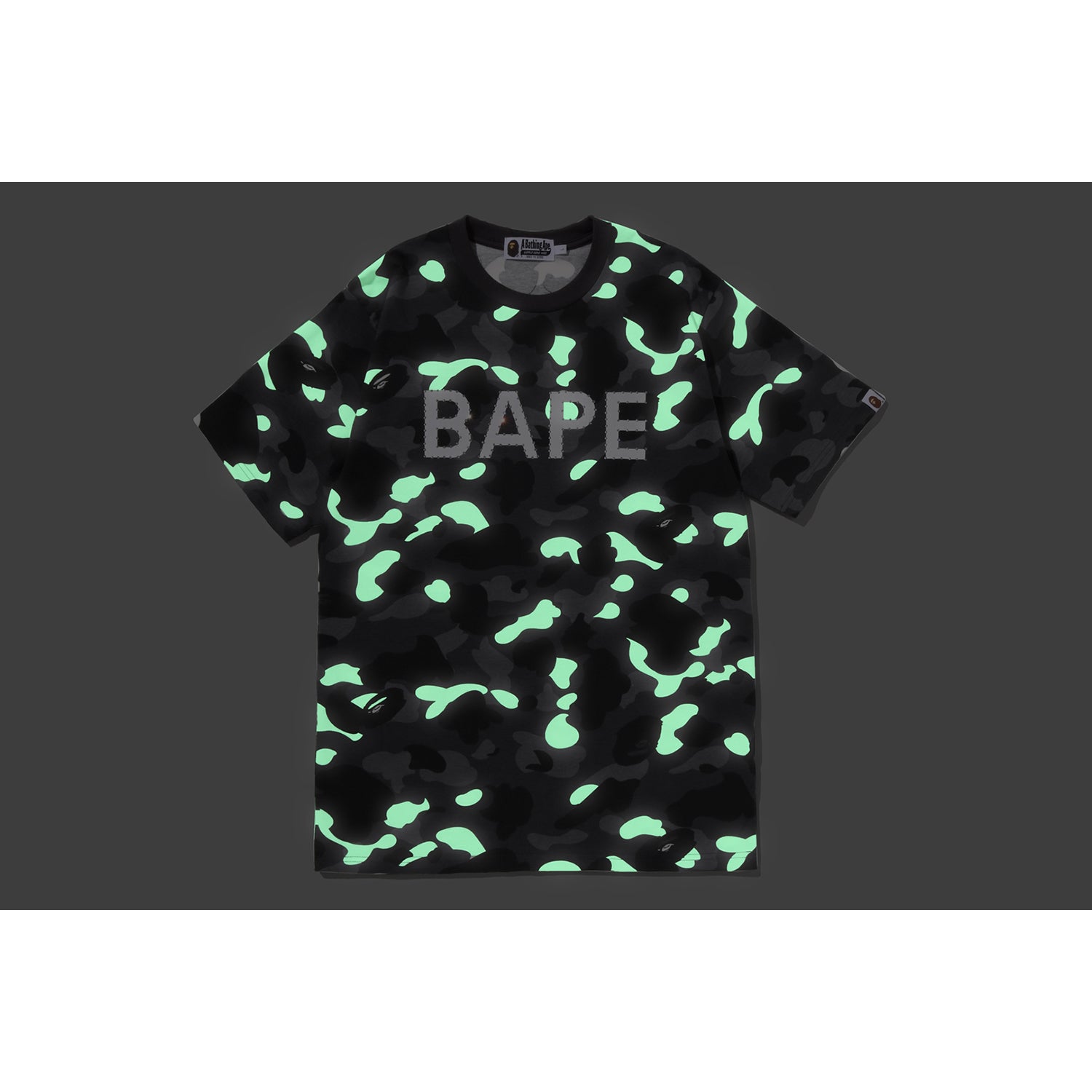 CITY CAMO RHINESTONE BAPE LOGO TEE MENS