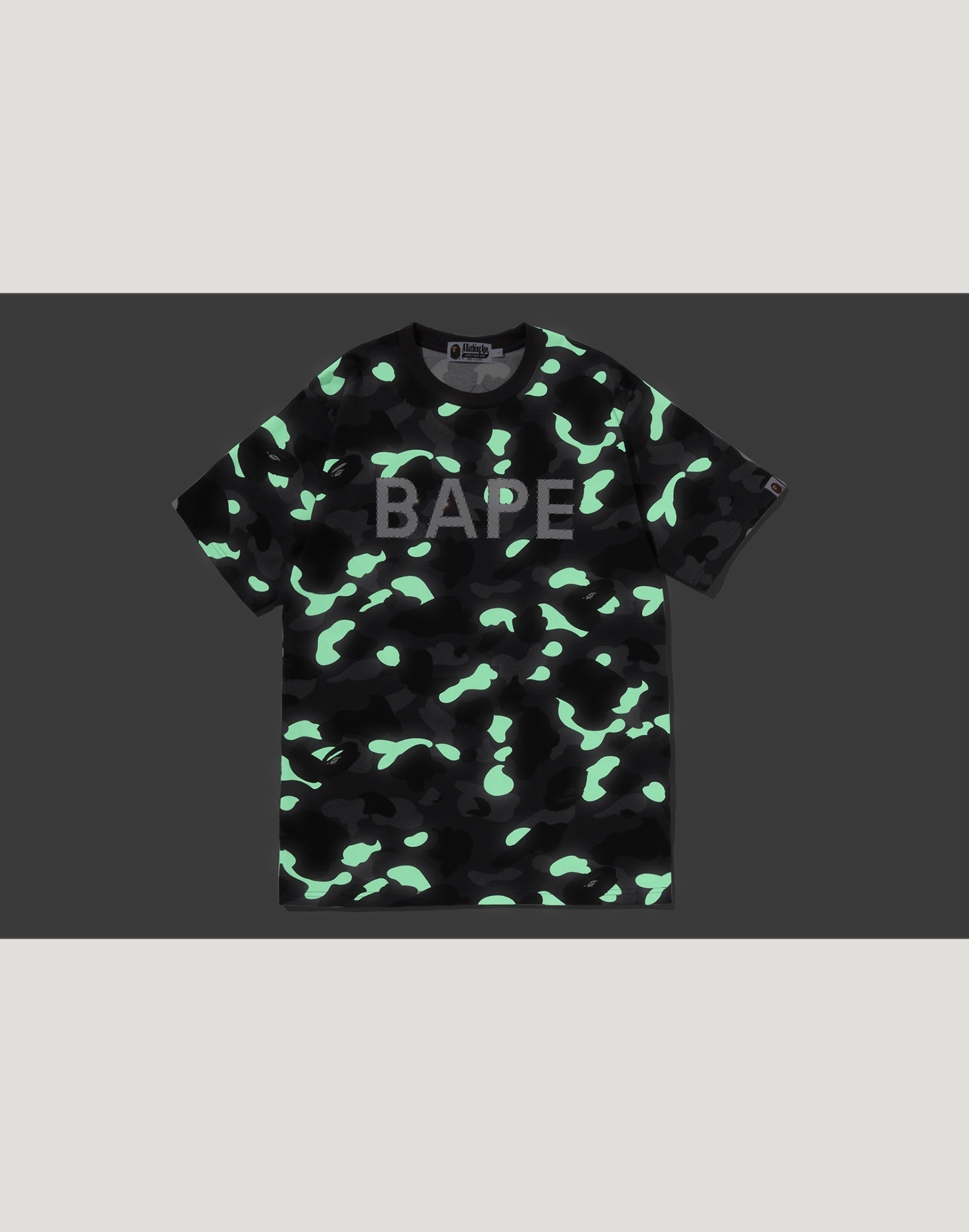 CITY CAMO RHINESTONE BAPE LOGO TEE MENS