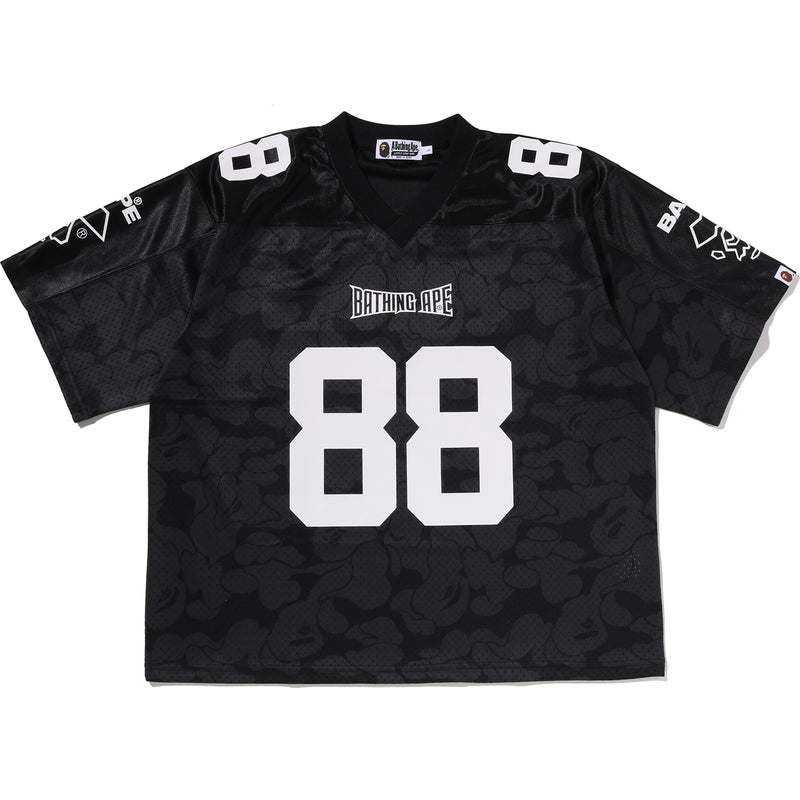 SOLID CAMO MULTI LOGO RELAXED FIT FOOTBALL JERSEY TEE MENS