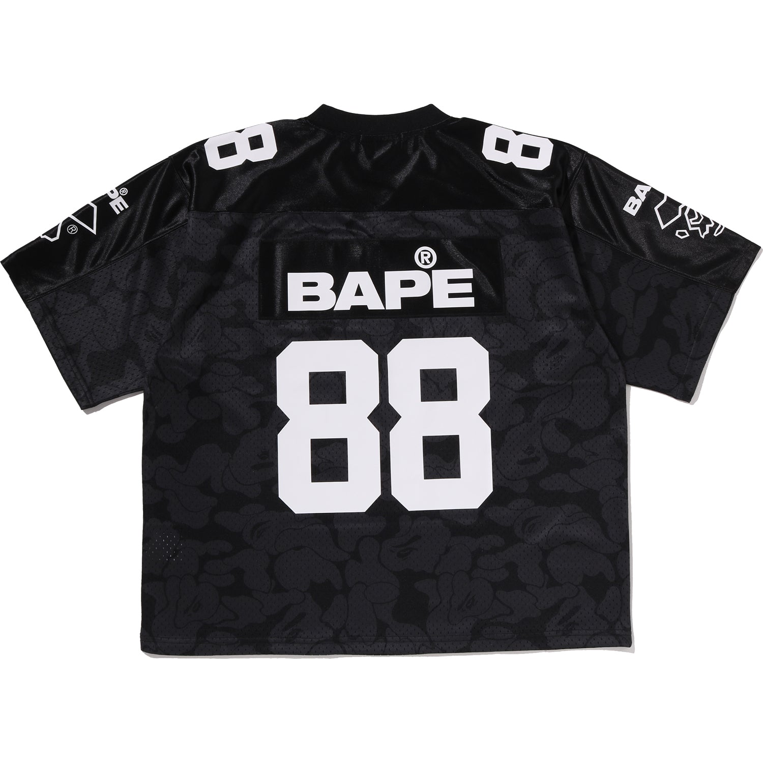 SOLID CAMO MULTI LOGO RELAXED FIT FOOTBALL JERSEY TEE MENS – us