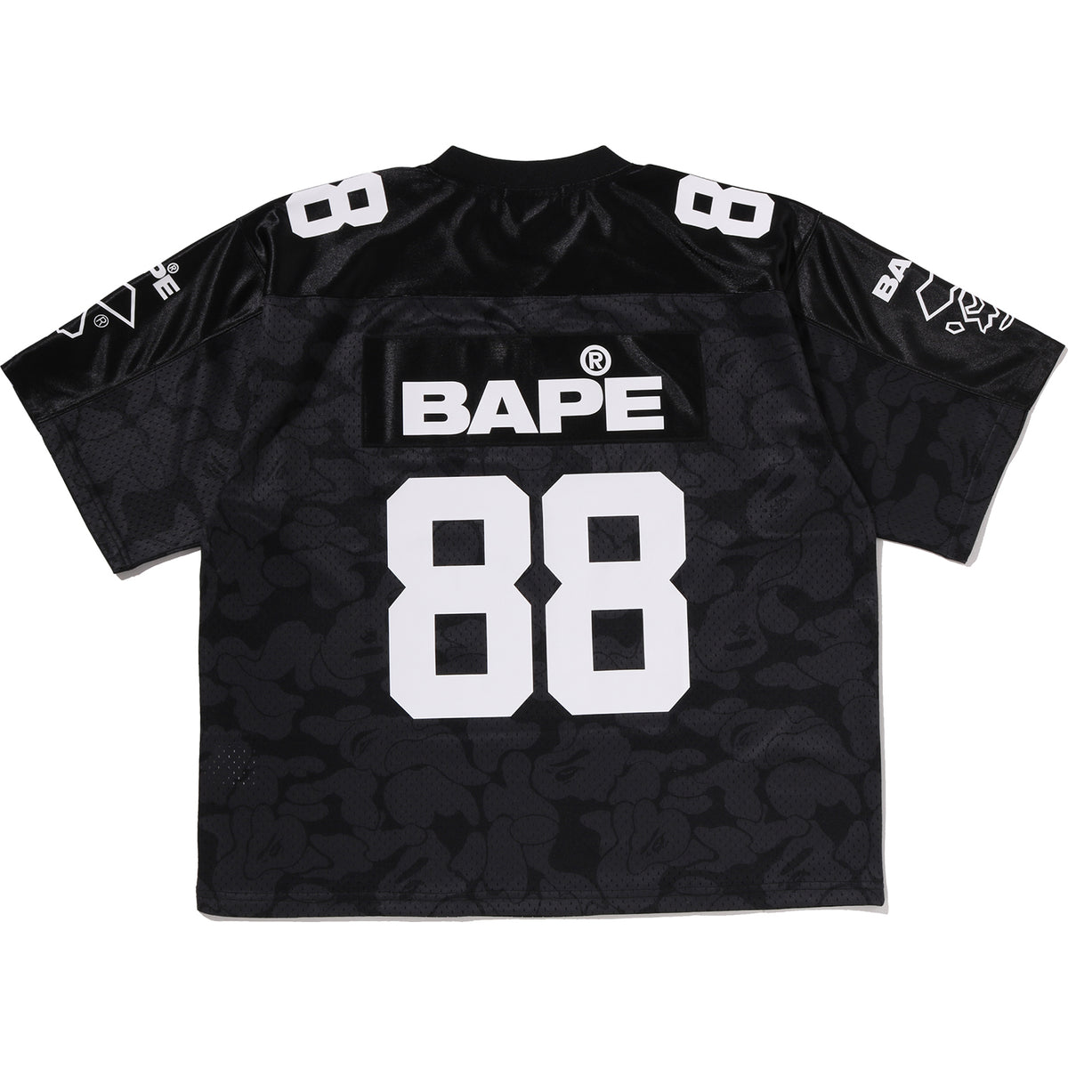 SOLID CAMO MULTI LOGO RELAXED FIT FOOTBALL JERSEY TEE MENS