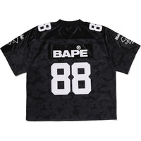 SOLID CAMO MULTI LOGO RELAXED FIT FOOTBALL JERSEY TEE MENS