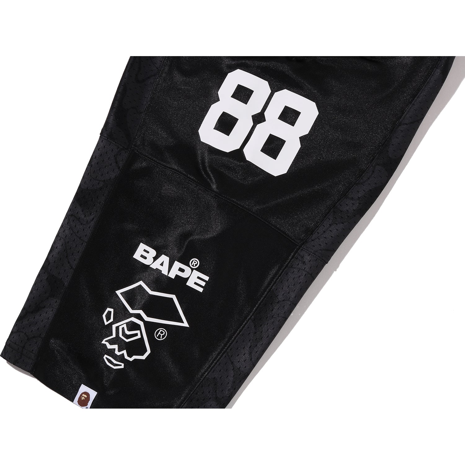 SOLID CAMO MULTI LOGO RELAXED FIT FOOTBALL JERSEY TEE MENS