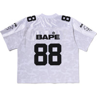 SOLID CAMO MULTI LOGO RELAXED FIT FOOTBALL JERSEY TEE MENS