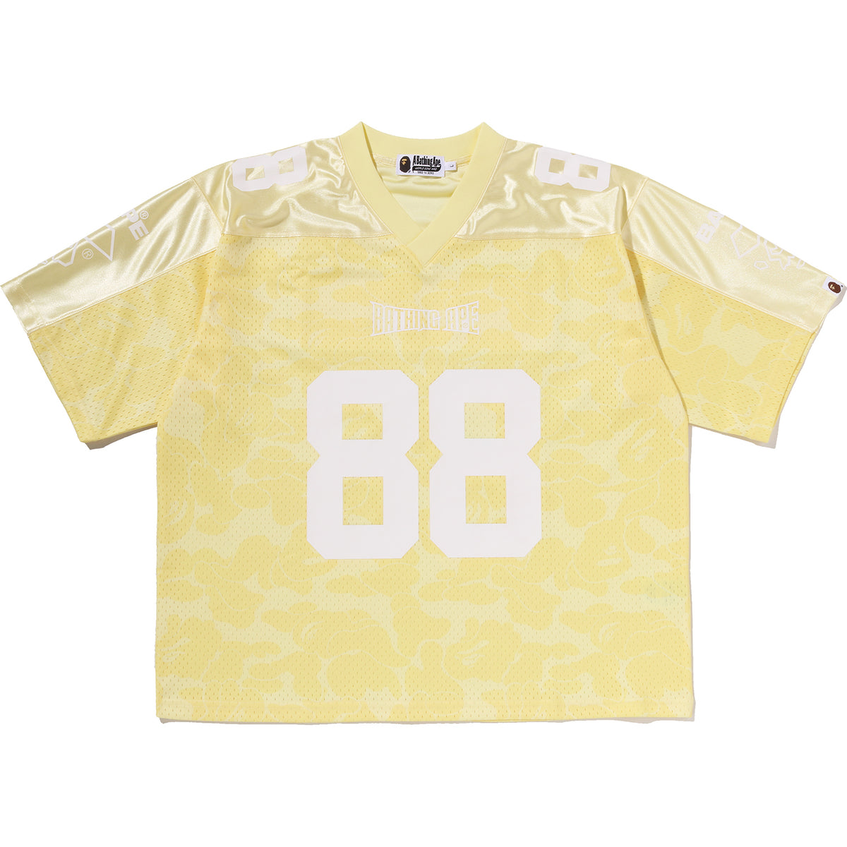 SOLID CAMO MULTI LOGO RELAXED FIT FOOTBALL JERSEY TEE MENS
