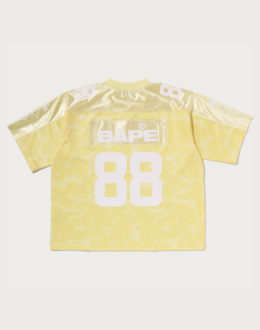 SOLID CAMO MULTI LOGO RELAXED FIT FOOTBALL JERSEY TEE MENS