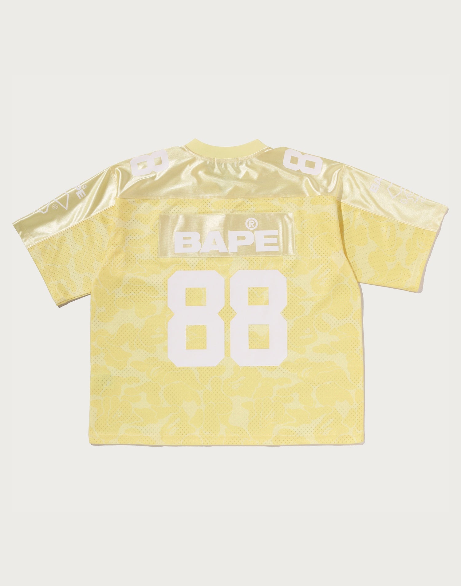 SOLID CAMO MULTI LOGO RELAXED FIT FOOTBALL JERSEY TEE MENS